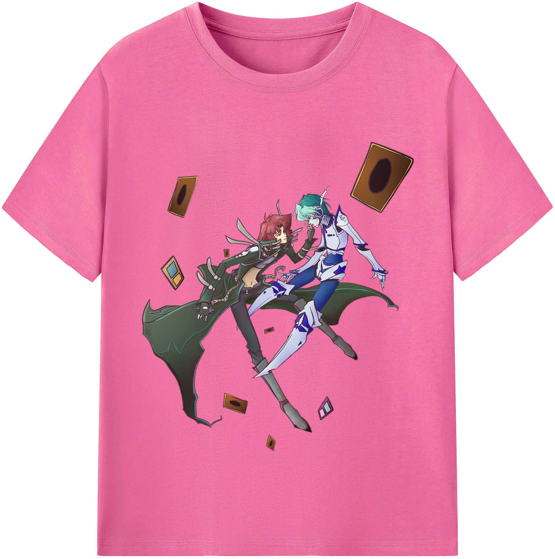 （画像用） 遊☆戯☆王 Yu-Gi-Oh! レディースカジュアルプリントTシャツ（綿100％）